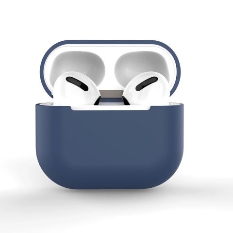 Etui do AirPods 3 silikonowy miękki pokrowiec na słuchawki ciemnoniebieski (case C) Etui do AirPods 3 silikonowy miękki pokrowiec na słuchawki ciemnoniebieski (case C)