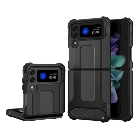 Hybrid Armor pancerne hybrydowe etui pokrowiec Samsung Galaxy Z Flip 3 czarny Hybrid Armor pancerne hybrydowe etui pokrowiec Samsung Galaxy Z Flip 3 czarny
