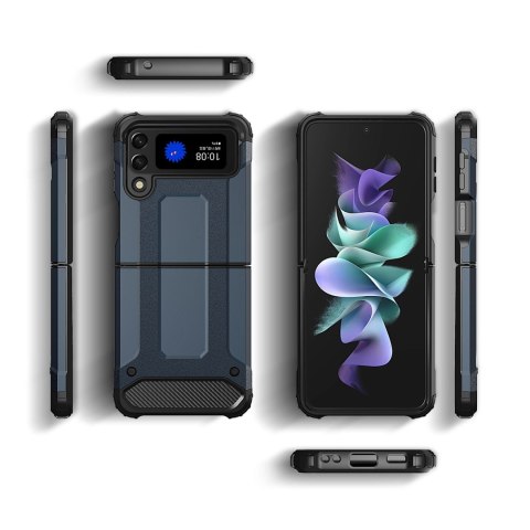 Hybrid Armor pancerne hybrydowe etui pokrowiec Samsung Galaxy Z Flip 3 czarny Hybrid Armor pancerne hybrydowe etui pokrowiec Samsung Galaxy Z Flip 3 czarny