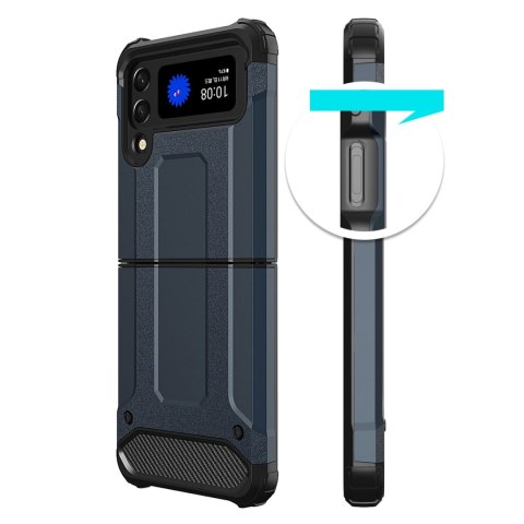 Hybrid Armor pancerne hybrydowe etui pokrowiec Samsung Galaxy Z Flip 3 czarny Hybrid Armor pancerne hybrydowe etui pokrowiec Samsung Galaxy Z Flip 3 czarny