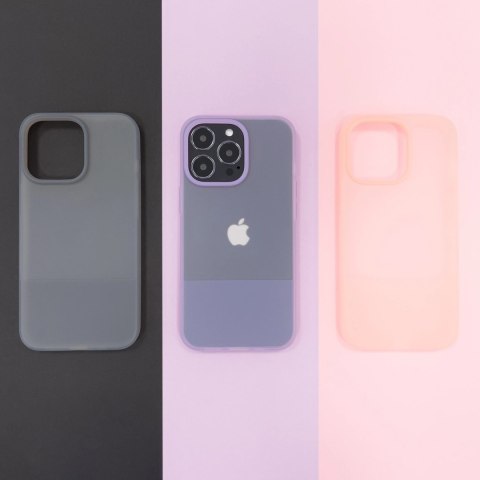 Kingxbar Plain Series etui pokrowiec do iPhone 13 Pro silikonowa obudowa fioletowy