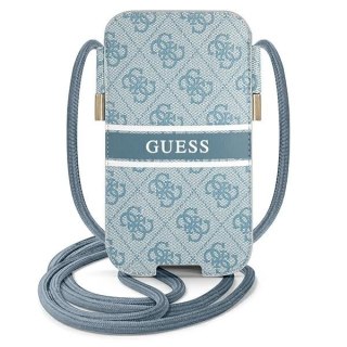 Torebka Guess 4G Stripe 6.1'' - niebieska