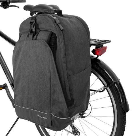 Wozinsky torba rowerowa na bagażnik plecak rowerowy ze stelażem 2w1 30l czarny (WBB33BK) Wozinsky torba rowerowa na bagażnik plecak rowerowy ze stelażem 2w1 30l czarny (WBB33BK)