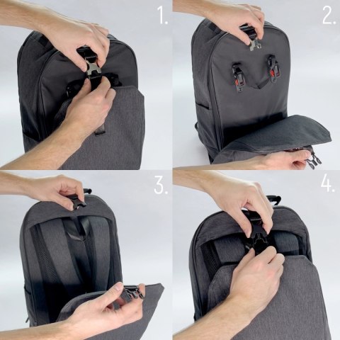 Wozinsky torba rowerowa na bagażnik plecak rowerowy ze stelażem 2w1 30l czarny (WBB33BK) Wozinsky torba rowerowa na bagażnik plecak rowerowy ze stelażem 2w1 30l czarny (WBB33BK)