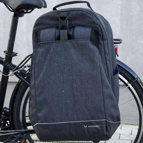 Wozinsky torba rowerowa na bagażnik plecak rowerowy ze stelażem 2w1 30l czarny (WBB33BK) Wozinsky torba rowerowa na bagażnik plecak rowerowy ze stelażem 2w1 30l czarny (WBB33BK)