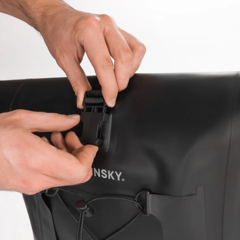 Wozinsky wodoodporna torba rowerowa sakwa na bagażnik 25l żółty (WBB24YE)