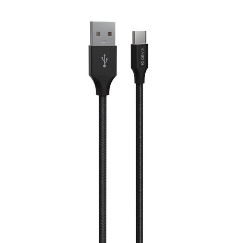 Devia kabel Gracious EC303 USB - USB-C 1,0 m 2,4A czarny Devia kabel Gracious EC303 USB - USB-C 1,0 m 2,4A czarny
