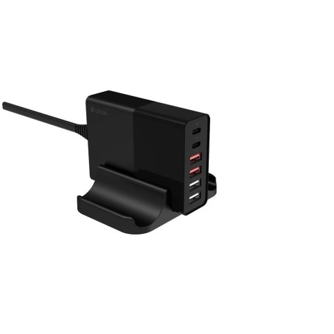 Devia ładowarka sieciowa Extreme PD QC 3.0 75W 2x USB-C 4x USB czarna Devia ładowarka sieciowa Extreme PD QC 3.0 75W 2x USB-C 4x USB czarna