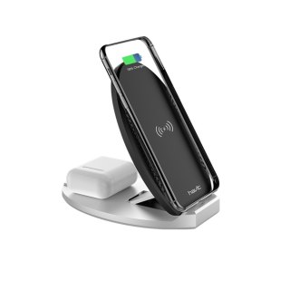 HAVIT ładowarka indukcyjna W3005 2w1 10W czarna