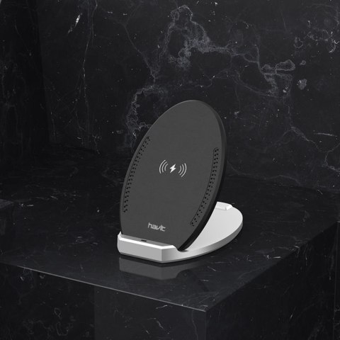 HAVIT ładowarka indukcyjna W3005 2w1 10W czarna