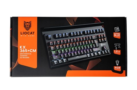 Liocat klawiatura gamingowa KX 365+ CM mechaniczna qwerty outemu blue czarna Liocat klawiatura gamingowa KX 365+ CM mechaniczna qwerty outemu blue czarna