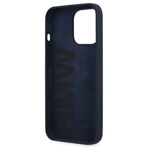 Etui BMW Silicone Signature na iPhone 13 Pro Max 6,7" - granatowe