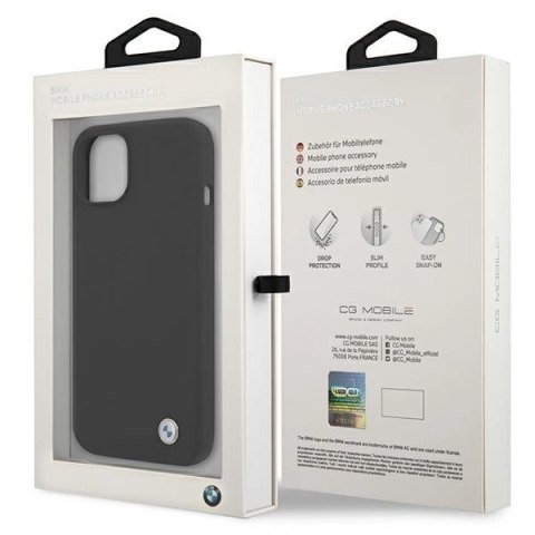 Etui BMW Silicone Signature na iPhone 13 mini - czarne Etui BMW Silicone Signature na iPhone 13 mini - czarne