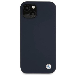 Etui BMW Silicone Signature na iPhone 13 mini - granatowe