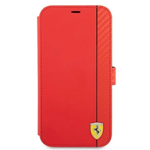 Etui Ferrari On Track Carbon Stripe na iPhone 13 Pro / iPhone 13 - czerwone Etui Ferrari On Track Carbon Stripe na iPhone 13 Pro / iPhone 13 - czerwone