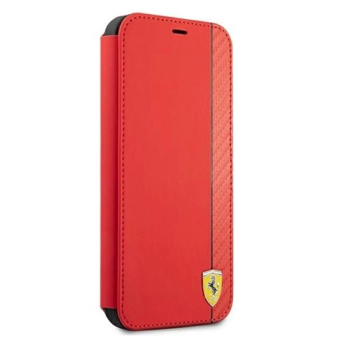 Etui Ferrari On Track Carbon Stripe na iPhone 13 Pro / iPhone 13 - czerwone Etui Ferrari On Track Carbon Stripe na iPhone 13 Pro / iPhone 13 - czerwone