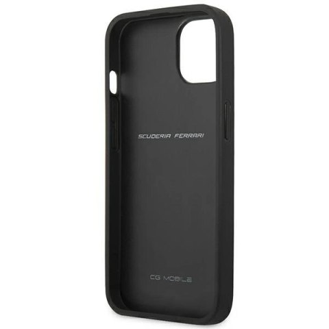 Etui Ferrari On Track Carbon Stripe na iPhone 13 mini - czarne Etui Ferrari On Track Carbon Stripe na iPhone 13 mini - czarne