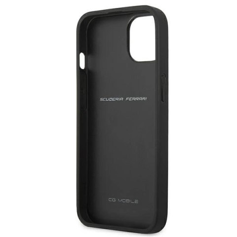 Etui Ferrari On Track Carbon Stripe na iPhone 13 mini - czerwone
