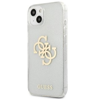 Etui Guess Glitter 4G Big Logo na iPhone 13 mini - przezroczyste