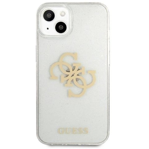 Etui Guess Glitter 4G Big Logo na iPhone 13 mini - przezroczyste