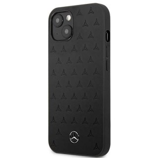 Etui Mercedes Leather Stars Pattern na iPhone 13 mini - czarne