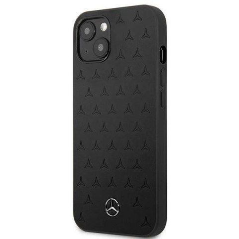 Etui Mercedes Leather Stars Pattern na iPhone 13 mini - czarne Etui Mercedes Leather Stars Pattern na iPhone 13 mini - czarne