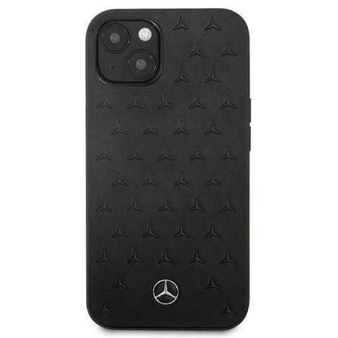 Etui Mercedes Leather Stars Pattern na iPhone 13 mini - czarne Etui Mercedes Leather Stars Pattern na iPhone 13 mini - czarne