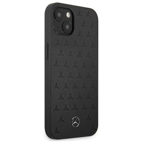 Etui Mercedes Leather Stars Pattern na iPhone 13 mini - czarne Etui Mercedes Leather Stars Pattern na iPhone 13 mini - czarne