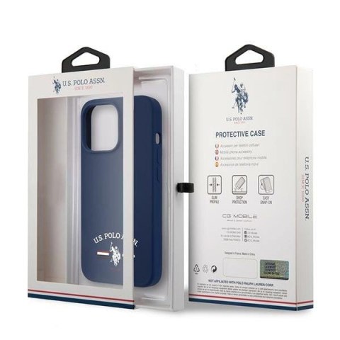 Etui U.S. Polo Assn. Silicone Collection na iPhone 13 Pro Max - granatowe Etui U.S. Polo Assn. Silicone Collection na iPhone 13 Pro Max - granatowe