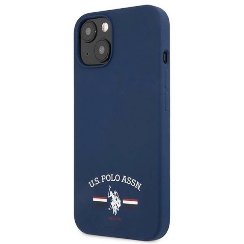 Etui U.S. Polo Assn. Silicone Collection na iPhone 13 mini - granatowe