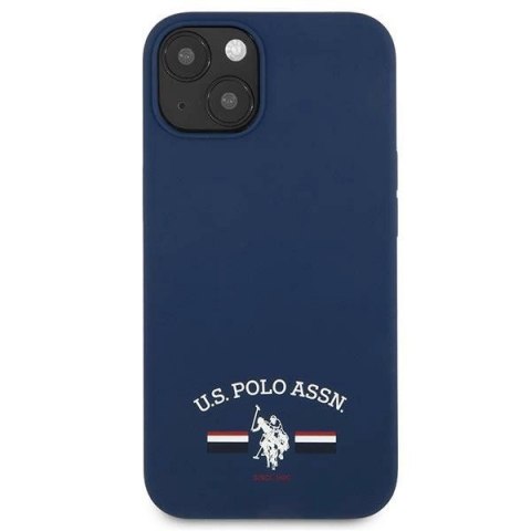 Etui U.S. Polo Assn. Silicone Collection na iPhone 13 mini - granatowe
