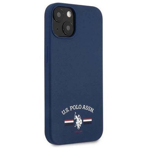 Etui U.S. Polo Assn. Silicone Collection na iPhone 13 mini - granatowe