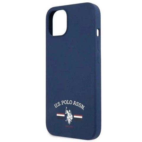 Etui U.S. Polo Assn. Silicone Collection na iPhone 13 mini - granatowe