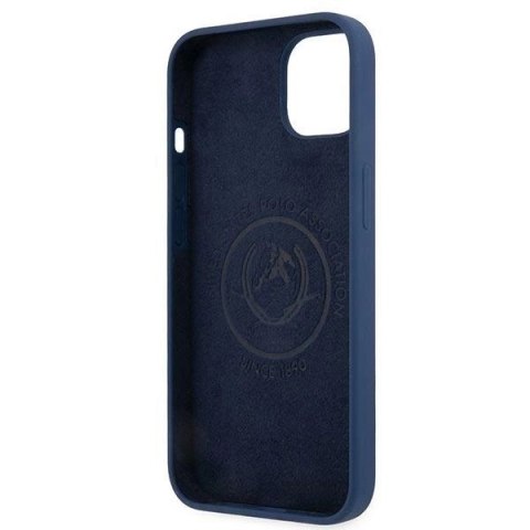 Etui U.S. Polo Assn. Silicone Collection na iPhone 13 mini - granatowe