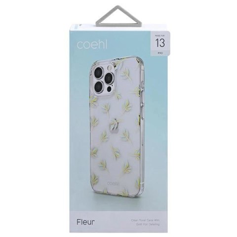Etui Uniq Coehl Fleur na iPhone 13 Pro / iPhone 13 - niebieskie Etui Uniq Coehl Fleur na iPhone 13 Pro / iPhone 13 - niebieskie