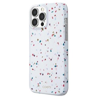 Etui Uniq Coehl Terrazzo na iPhone 13 Pro Max - białe