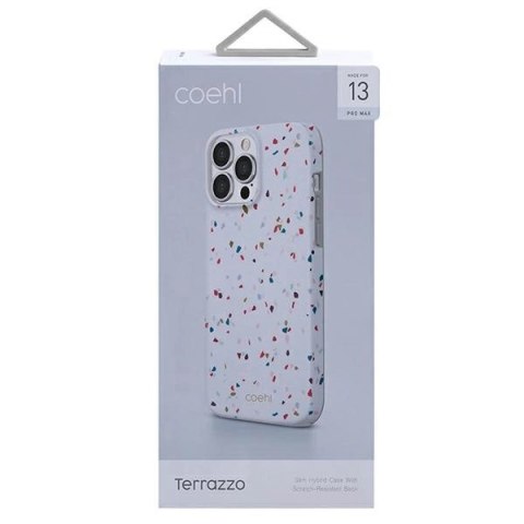 Etui Uniq Coehl Terrazzo na iPhone 13 Pro Max - białe Etui Uniq Coehl Terrazzo na iPhone 13 Pro Max - białe