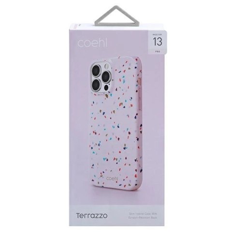 Etui Uniq Coehl Terrazzo na iPhone 13 Pro / iPhone 13 - różowe