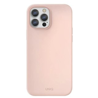 Etui Uniq Lino na iPhone 13 Pro / iPhone 13 - różowe