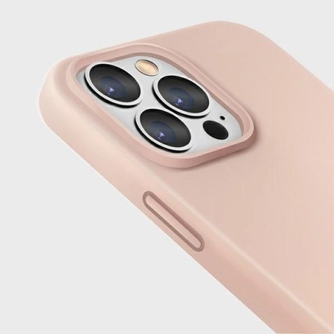 Etui Uniq Lino na iPhone 13 Pro / iPhone 13 - różowe Etui Uniq Lino na iPhone 13 Pro / iPhone 13 - różowe