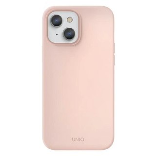 Etui Uniq Lino na iPhone 13 - różowe