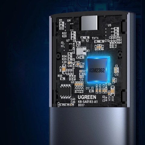 Ugreen kieszeń na dysk obudowa dysku twardego M.2 B-Key SATA 3.0 5Gbps szary + kabel USB Typ C (CM400) Ugreen kieszeń na dysk obudowa dysku twardego M.2 B-Key SATA 3.0 5Gbps szary + kabel USB Typ C (CM400)