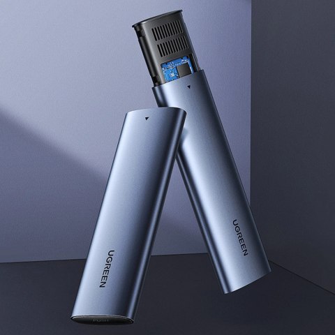 Ugreen kieszeń na dysk obudowa dysku twardego M.2 B-Key SATA 3.0 5Gbps szary + kabel USB Typ C (CM400) Ugreen kieszeń na dysk obudowa dysku twardego M.2 B-Key SATA 3.0 5Gbps szary + kabel USB Typ C (CM400)