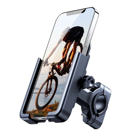 Wozinsky metalowy uchwyt na telefon do roweru, hulajnogi czarny (WBHBK3) Wozinsky metalowy uchwyt na telefon do roweru, hulajnogi czarny (WBHBK3)