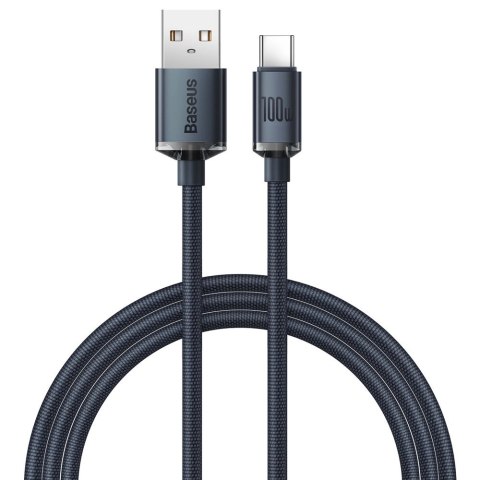 Baseus Crystal Shine Series kabel przewód USB do szybkiego ładowania i transferu danych USB Typ A - USB Typ C 100W 1,2m czarny ( Baseus Crystal Shine Series kabel przewód USB do szybkiego ładowania i transferu danych USB Typ A - USB Typ C 100W 1,2m czarny (