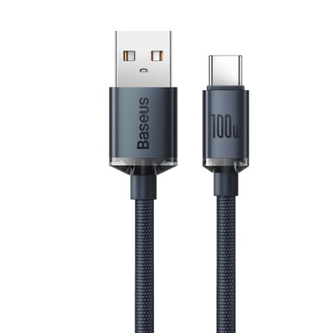 Baseus Crystal Shine Series kabel przewód USB do szybkiego ładowania i transferu danych USB Typ A - USB Typ C 100W 1,2m czarny ( Baseus Crystal Shine Series kabel przewód USB do szybkiego ładowania i transferu danych USB Typ A - USB Typ C 100W 1,2m czarny (