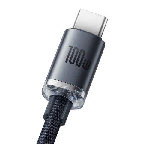 Baseus Crystal Shine Series kabel przewód USB do szybkiego ładowania i transferu danych USB Typ A - USB Typ C 100W 1,2m czarny ( Baseus Crystal Shine Series kabel przewód USB do szybkiego ładowania i transferu danych USB Typ A - USB Typ C 100W 1,2m czarny (