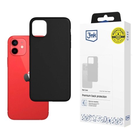 Etui 3mk Matt Case na iPhone 12 mini - czarne Etui 3mk Matt Case na iPhone 12 mini - czarne