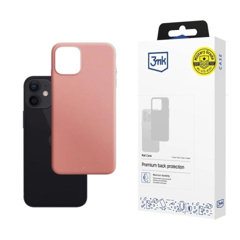 Etui 3mk Matt Case na iPhone 12 mini - różowe Etui 3mk Matt Case na iPhone 12 mini - różowe