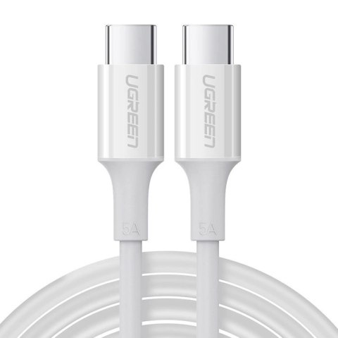 Kabel Ugreen US300 USB-C - USB-C PD QC FCP 100W 5A 480Mb/s 2m - biały Kabel Ugreen US300 USB-C - USB-C PD QC FCP 100W 5A 480Mb/s 2m - biały
